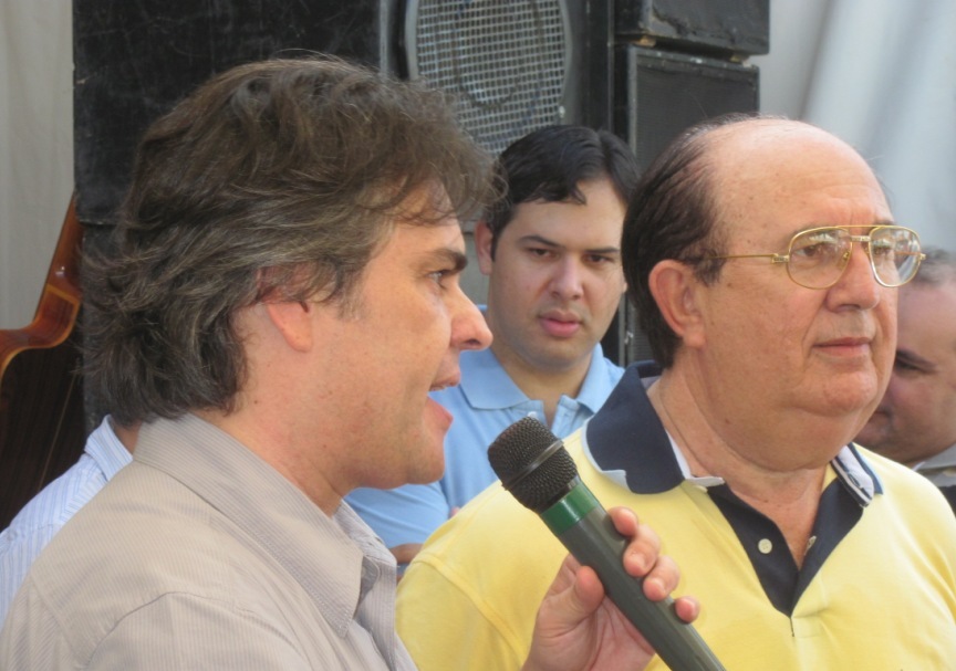 Sendor Cssio Cunha Lima e ex-deputado estadual Dinaldo Wanderley
