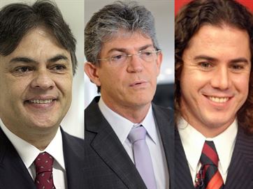 Pela ordem, Cssio, Ricardo e Veneziano foram os trs melhor posicionados na ltima pesquisa para governador na Paraba