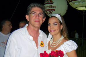 Ricardo Coutinho e Pâmela Bório