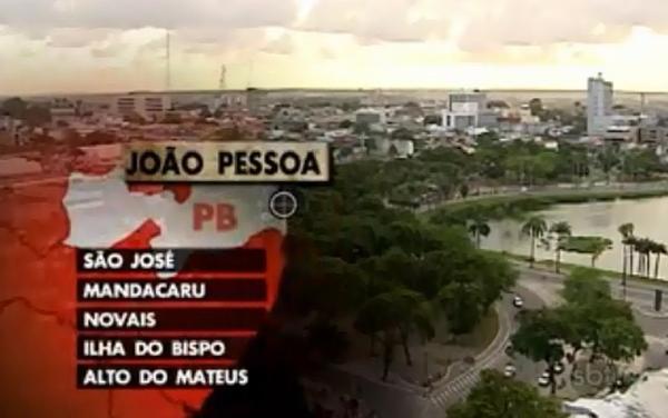 Reportagem do SBT Brasil mostrou violência crescente na Paraíba