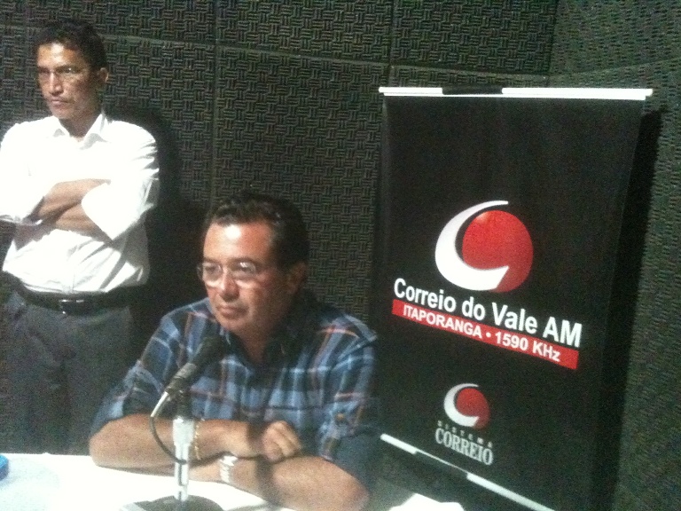 Em Itaporanga, Vital concedeu entrevista  Rdio Correio do Vale