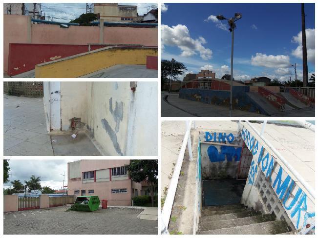 Vila Olímpica Plínio Lemos de Campina Grande totalmente abandonada